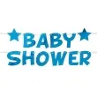 girlanda baby shower gwiazdki niebieska godan 250 cm