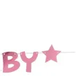 girlanda baby shower gwiazdki rozowa godan 250 cm