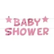 girlanda baby shower gwiazdki rozowa godan 250 cm
