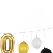 girlanda balonowa 40 urodziny zloty czarny bialy partydeco 12 szt