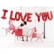 girlanda balonowa i love you czerwona partydeco 210 cm