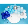 girlanda balonowa niebiesko granatowo srebrna partydeco zestaw x60