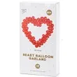 girlanda balonowa serce czerwona partydeco 166 x 160 cm 68 szt