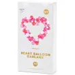 girlanda balonowa serce rozowa partydeco 166 x 160 cm 80 szt