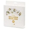 girlanda balonowa wesele w ogrodzie bialo zlota partydeco zestaw 60szt