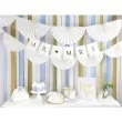 girlanda bibulowa rozety biala partydeco 3m