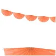 girlanda bibulowa rozety brzoskwiniowa partydeco 300 cm