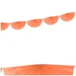 girlanda bibulowa rozety brzoskwiniowa partydeco 300 cm