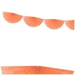 girlanda bibulowa rozety brzoskwiniowa partydeco 300 cm