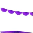 girlanda bibulowa rozety fioletowa partydeco 300 cm