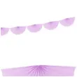 girlanda bibulowa rozety lawendowa partydeco 300 cm