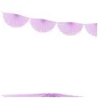 girlanda bibulowa rozety lawendowa partydeco 300 cm
