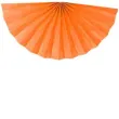 girlanda bibulowa rozety pomaranczowa partydeco 300 cm