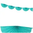 girlanda bibulowa rozety zielony malachit partydeco 300 cm