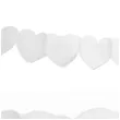 girlanda bibulowa serca biala 11x300 cm 1 szt