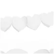 girlanda bibulowa serca biala 11x300 cm 1 szt