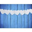 girlanda bibulowa serca biala 11x300 cm 1 szt