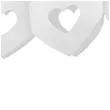 girlanda bibulowa serca biala 9x300 cm 1 szt