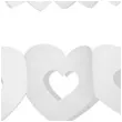 girlanda bibulowa serca biala 9x300 cm 1 szt