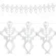 girlanda bibulowa szkieletory biala partydeco 300 cm