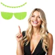 girlanda bibulowe fredzle zielone jabluszko partydeco 3m