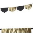 girlanda bibulowo foliowa fredzle czarno zlota partydeco 3m