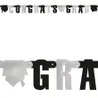 girlanda congrats grad czarno srebrna unique 137cm