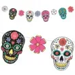 girlanda dia de los muertos maski partydeco 120 cm