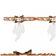 girlanda halloween duchy czarownice szkieletory bialo pomaranczowa widmann 300 cm