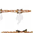 girlanda halloween duchy czarownice szkieletory bialo pomaranczowa widmann 300 cm