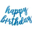 girlanda happy birthday dwuczesciowa niebieska unique 84 cm