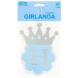 girlanda happy birthday korona blekitny 180 cm