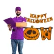 girlanda happy halloween pomaranczowa partypal 185cm