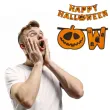 girlanda happy halloween pomaranczowa partypal 185cm