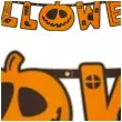girlanda happy halloween pomaranczowa partypal 185cm