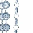 girlanda krysztalowa bezbarwny 18 mm 100 cm