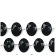 girlanda krysztalowa czarna 18 mm 100 cm
