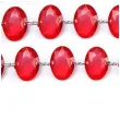 girlanda krysztalowa czerwona 18 mm 100 cm