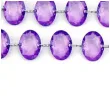 girlanda krysztalowa fiolet 18mm 100 cm