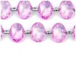 girlanda krysztalowa liliowa 18 mm 100 cm