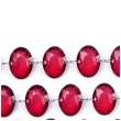 girlanda krysztalowa malinowa 18 mm 1 m