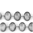 girlanda krysztalowa szara 18 mm 100 cm