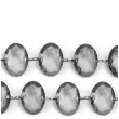 girlanda krysztalowa szara 18 mm 100 cm