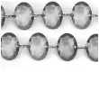 girlanda krysztalowa szara 18 mm 100 cm