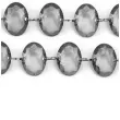 girlanda krysztalowa szara 18 mm 100 cm