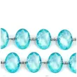girlanda krysztalowa turkusowa 18 mm 100 cm