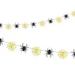 girlanda pajaki i pajeczyny czarno zlota partpal 250cm