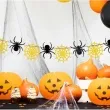 girlanda pajaki i pajeczyny czarno zlota partpal 250cm