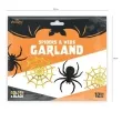 girlanda pajaki i pajeczyny czarno zlota partpal 250cm