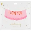 girlanda papierowa i love you rozowa partydeco 150 cm